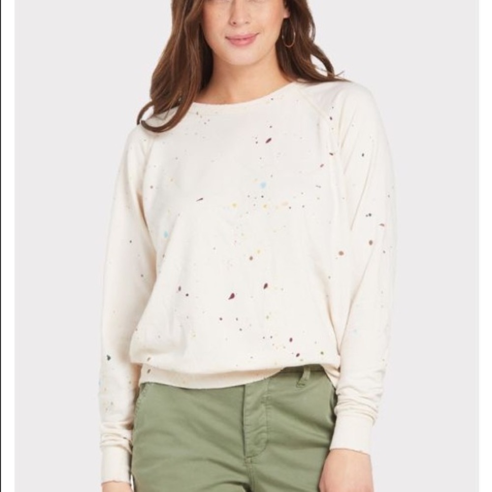 Lovestitch Splatter Paint Crewneck Sweatshirt